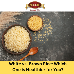 white & brown rice