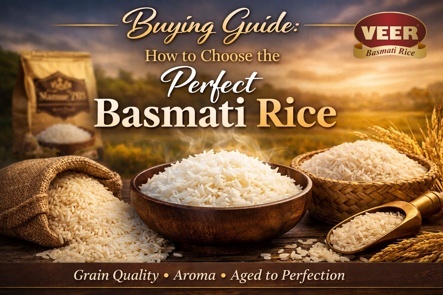 Buying guide for choosing premium basmati rice with long grains and aroma
